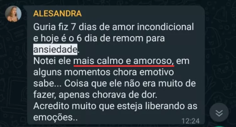 Depoimento - Ansiedade dando lugar a calma