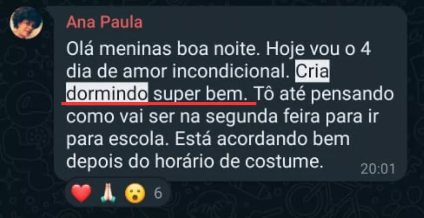 Depoimento - Sono restabelecido